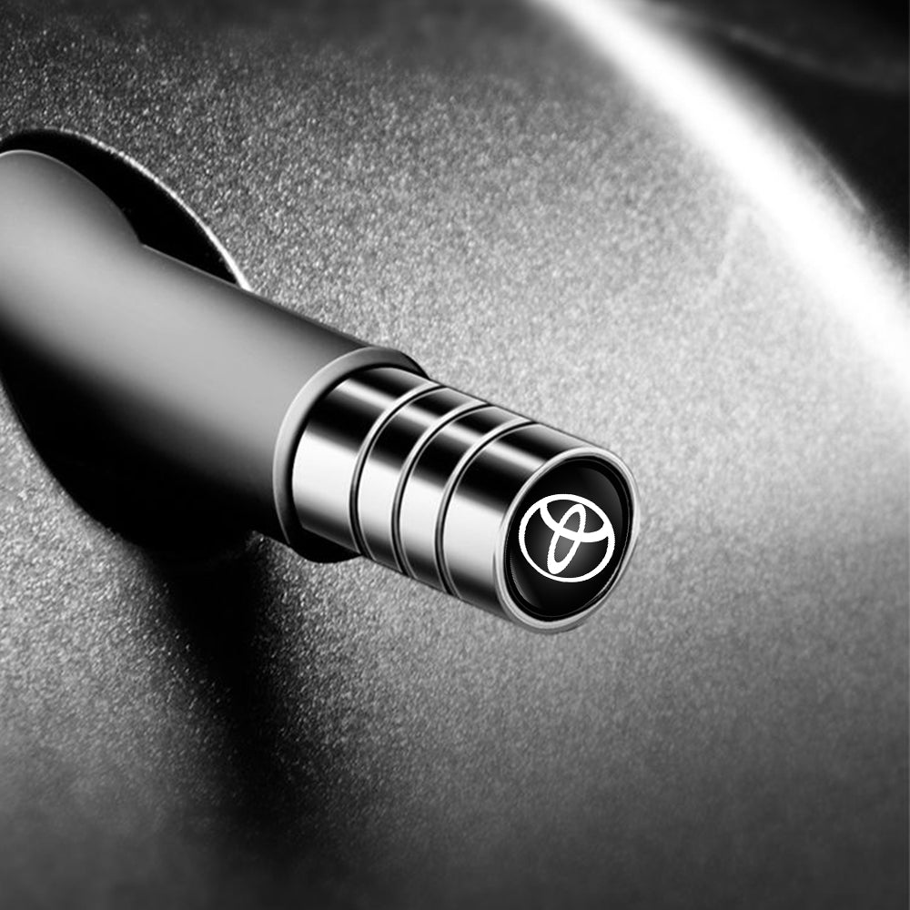 4 stk sølv Toyota ventilhætter