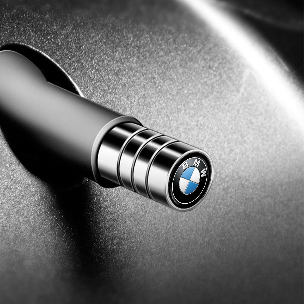 4 stk sølv BMW ventilhætter