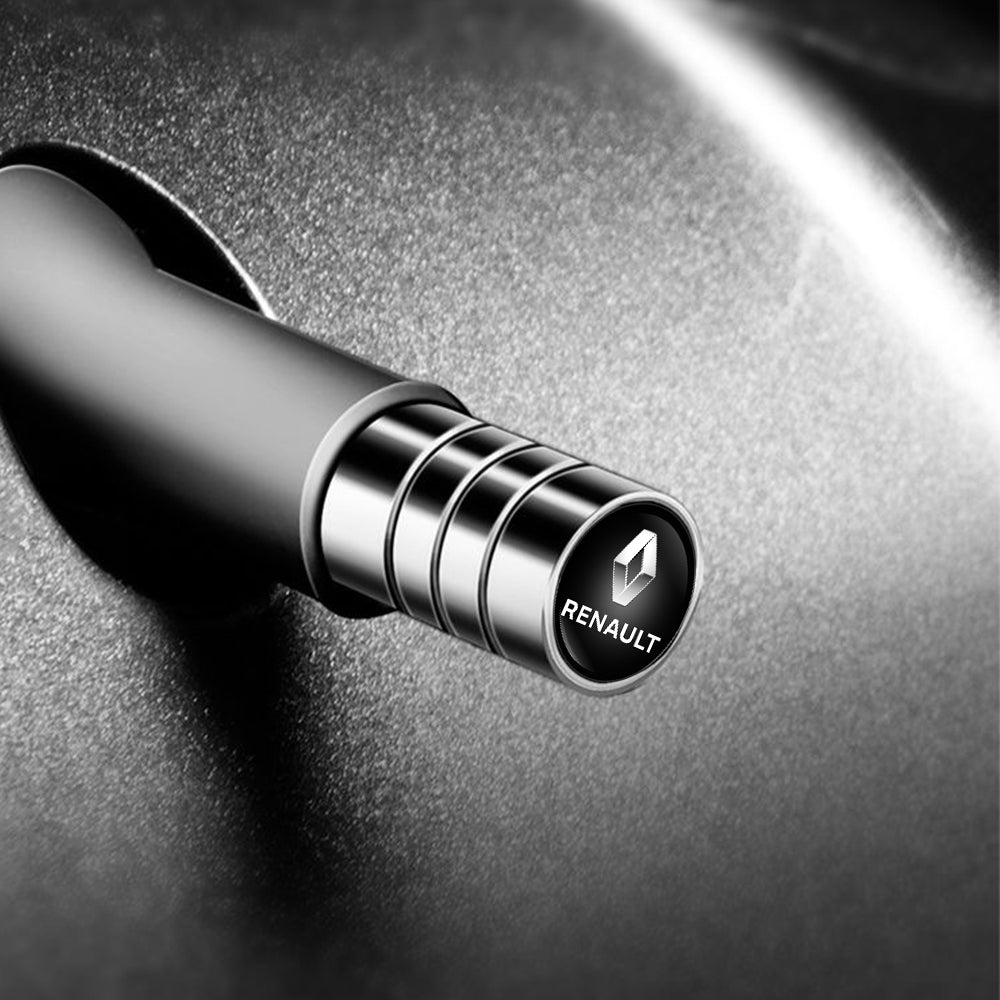 4 stk sølv Renault ventilhætter