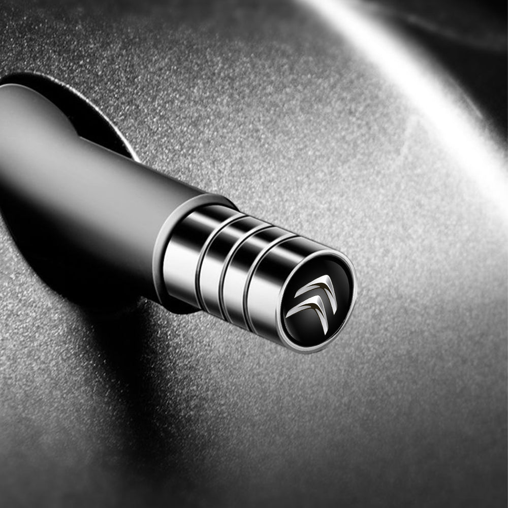 4 stk sølv Citroen ventilhætter