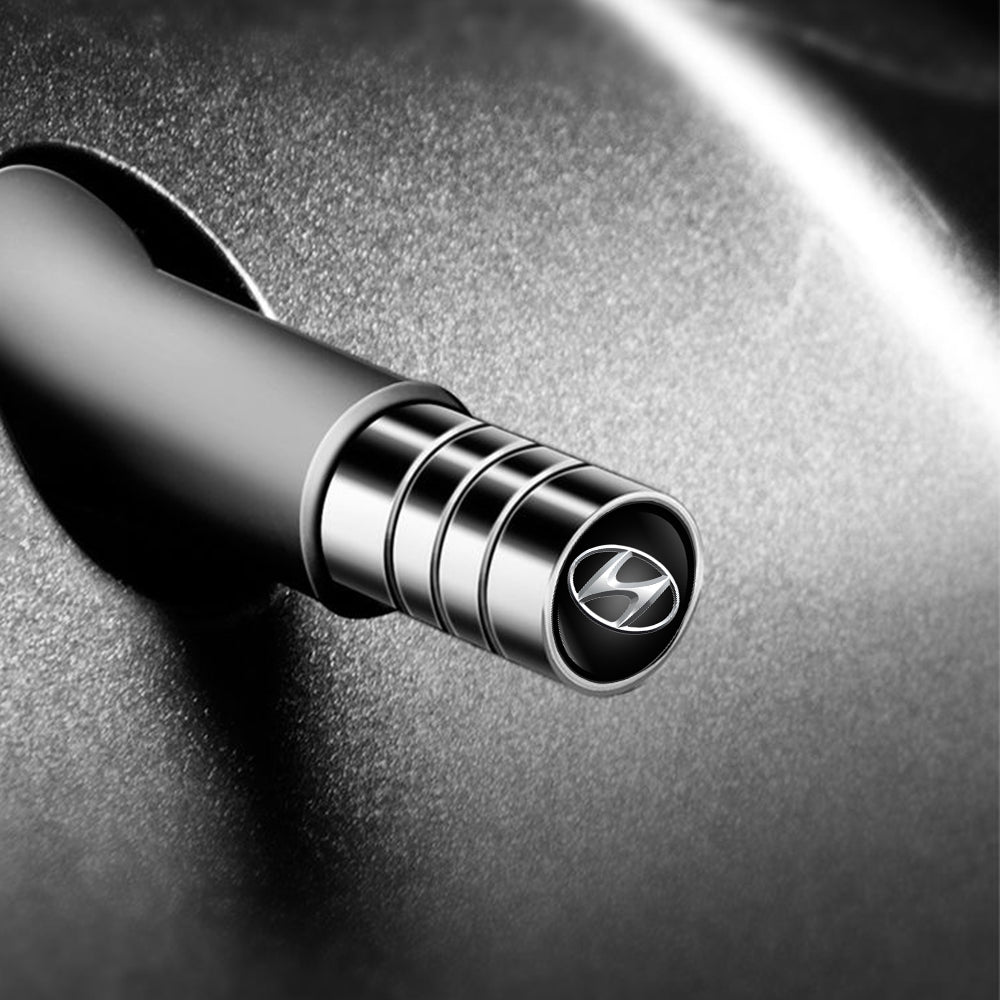 4 stk sølv Hyundai ventilhætter