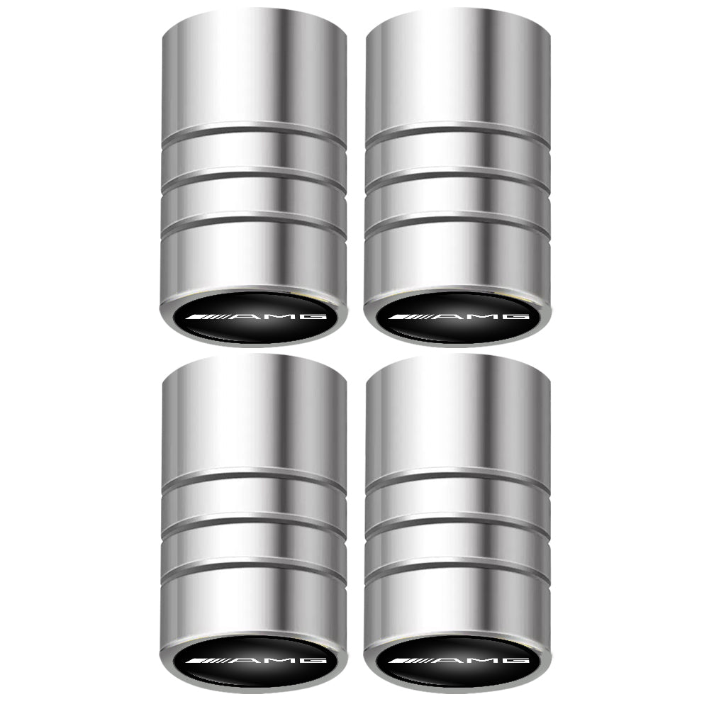 4 stk sølv AMG ventilhætter