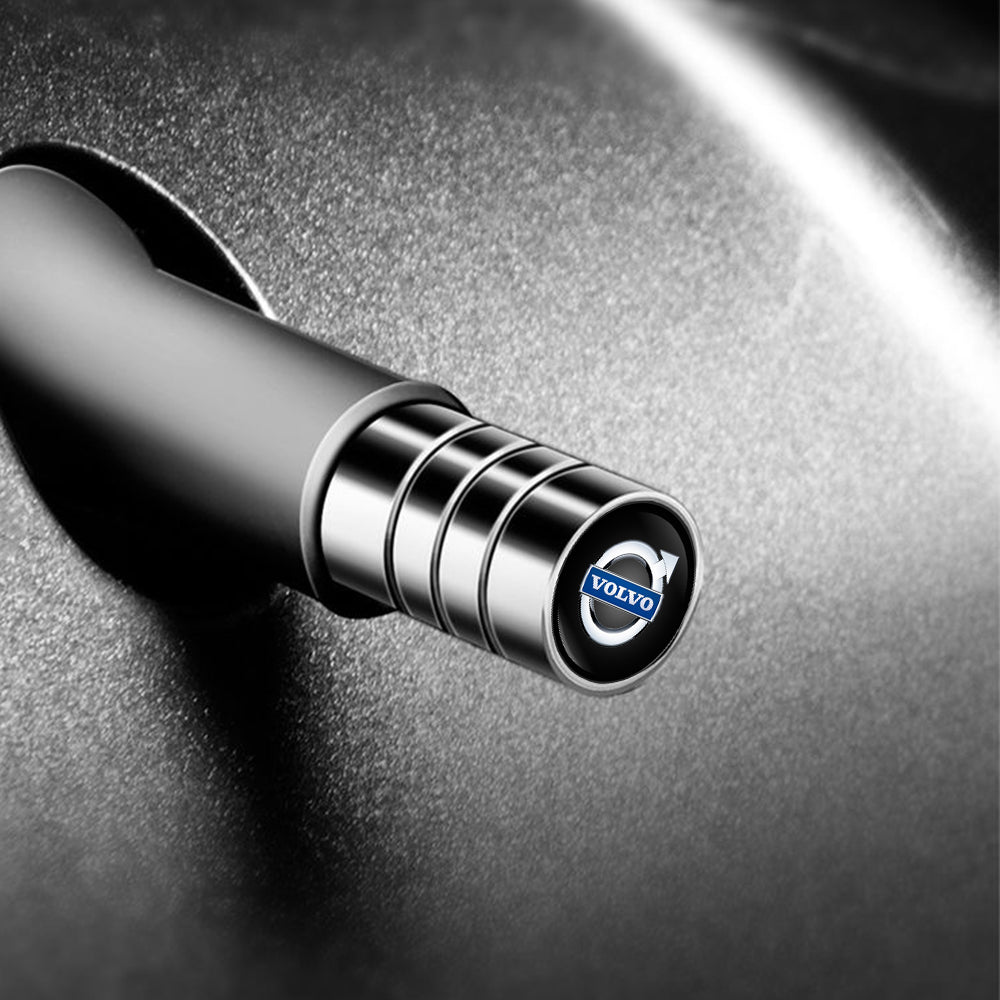 4 stk sølv Volvo ventilhætter