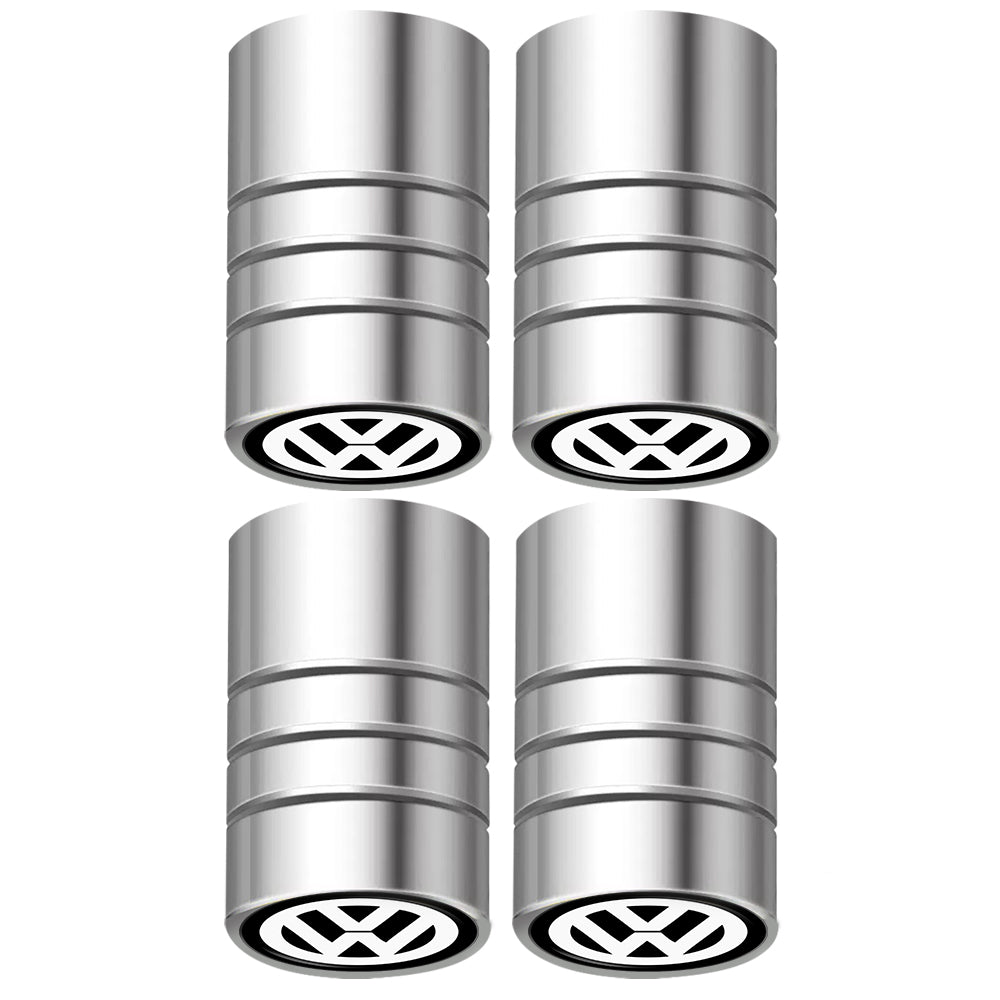 4 stk sølv VW ventilhætter