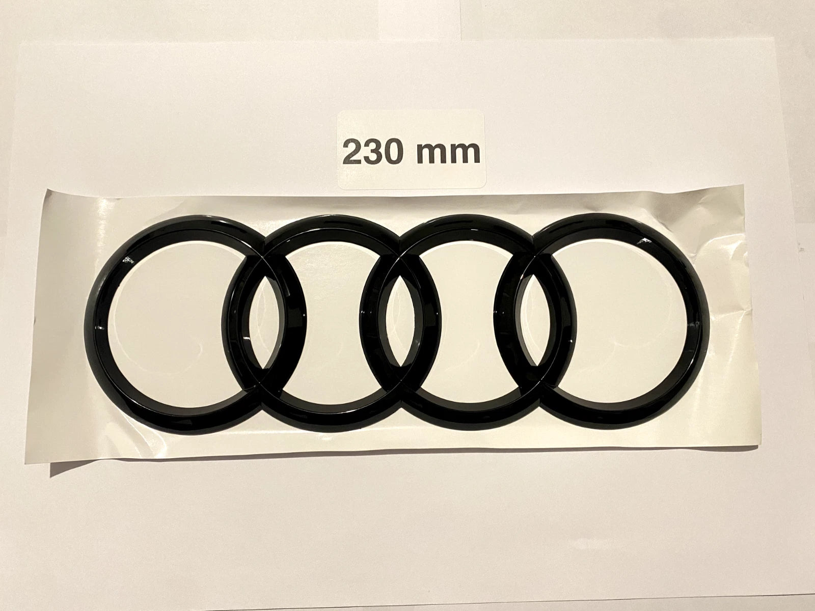 Audi sort bag emblem 230 x 80 mm