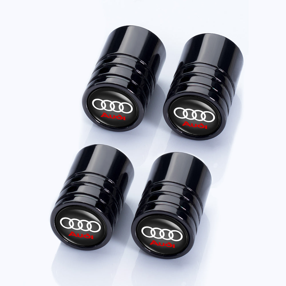 4 stk sorte Audi ventilhætter