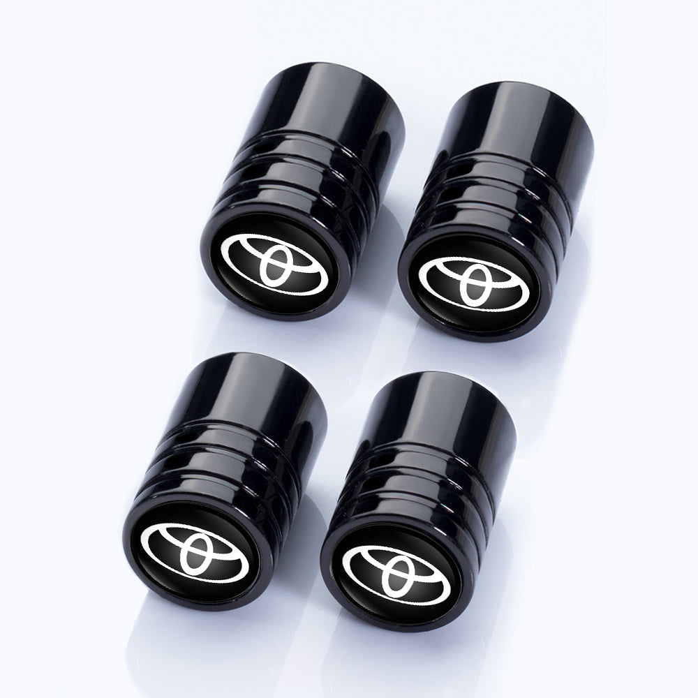 4 stk sorte Toyota ventilhætter
