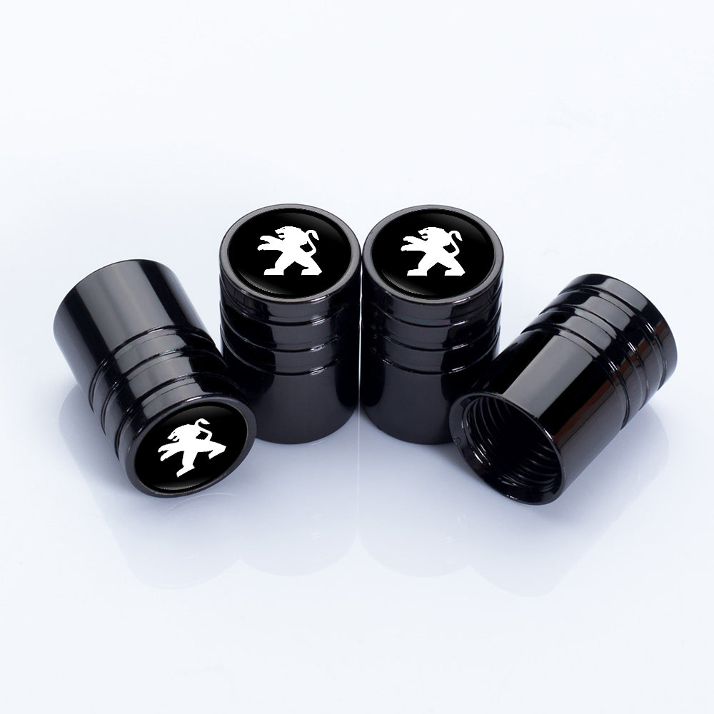 4 stk sorte Peugeot ventilhætter