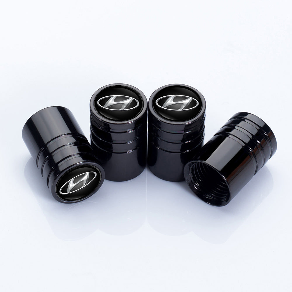 4 stk sorte Hyundai ventilhætter