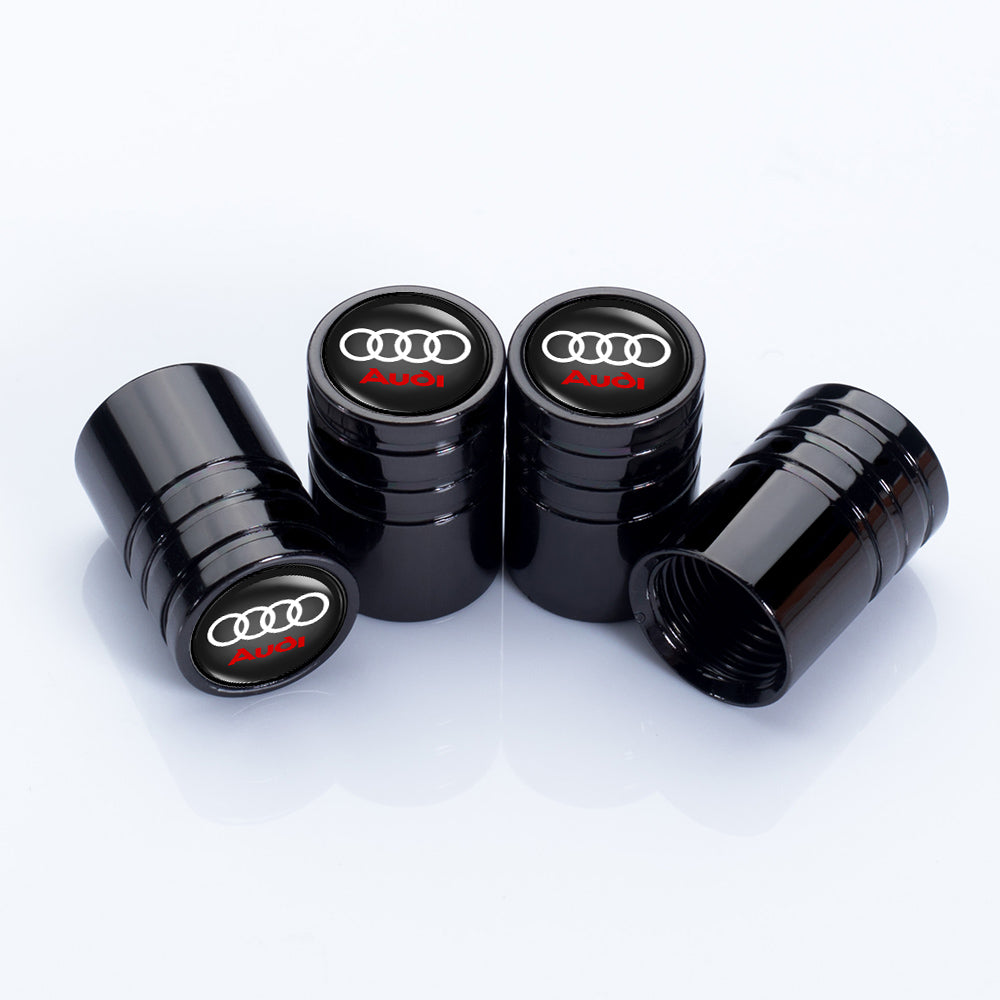 4 stk sorte Audi ventilhætter