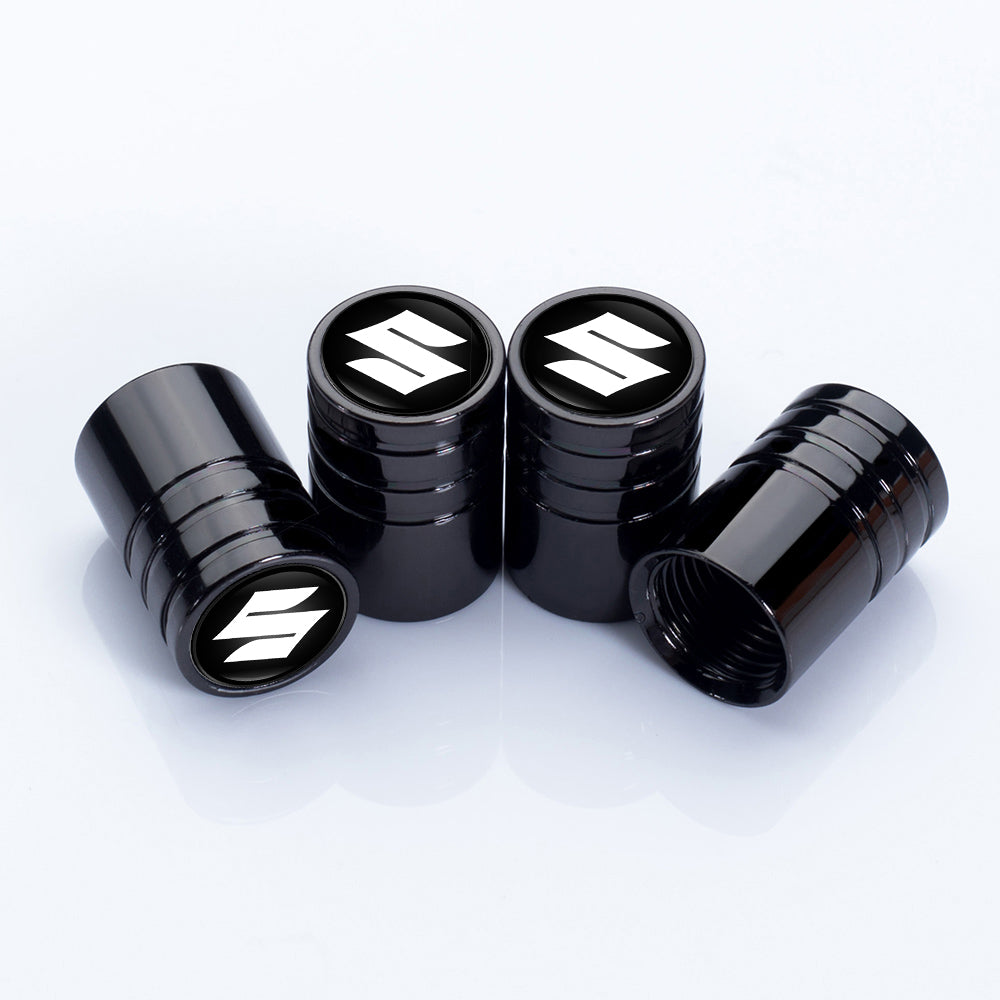 4 stk sorte Suzuki ventilhætter