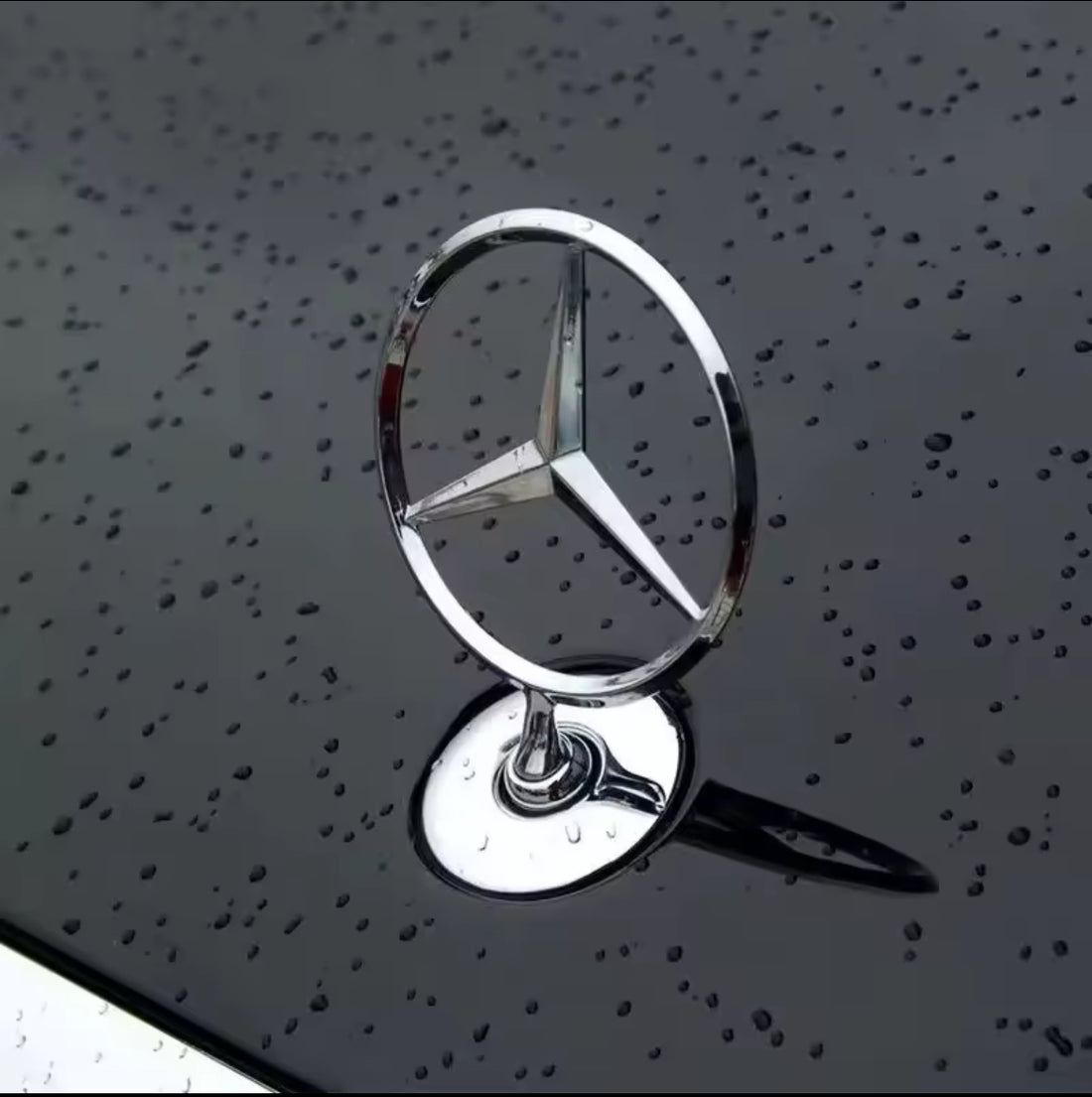 Mercedes sølv stjerne emblem uden logo