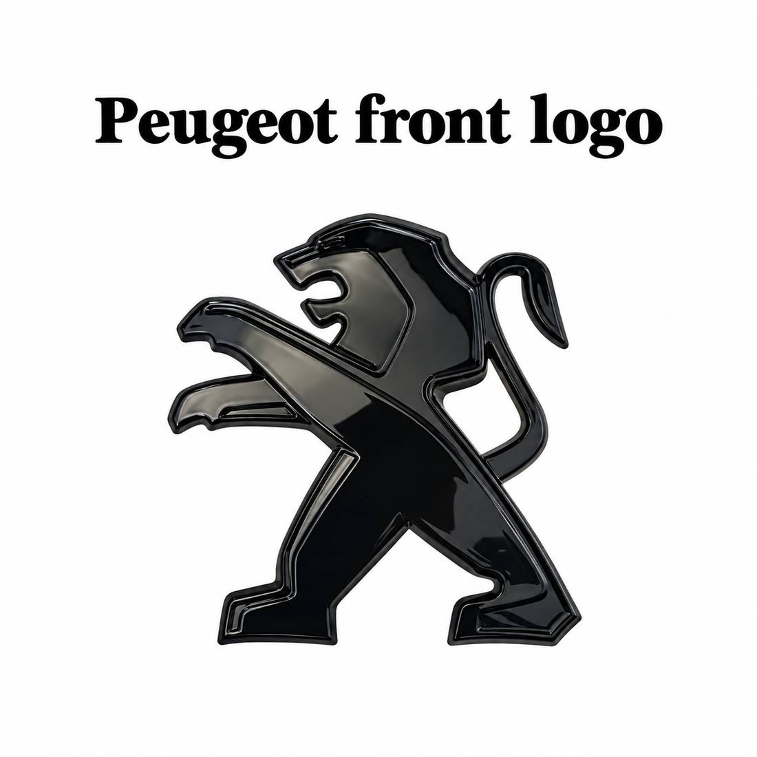 Peugoet sort logo til foran