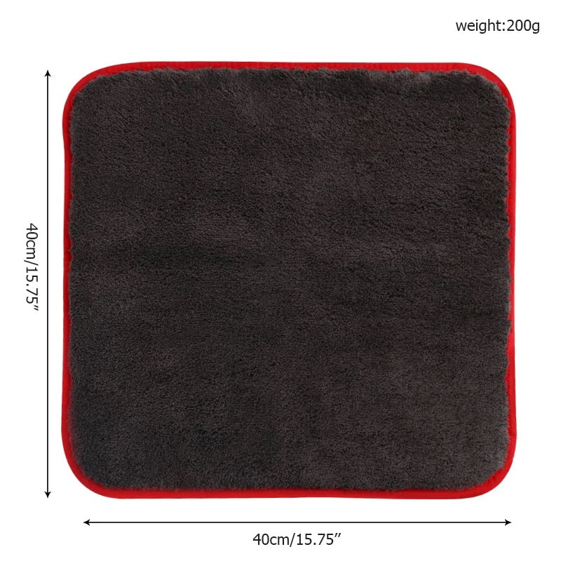 Mikrofiber tørrehåndklæde til bil- 40 x 40 cm - 1100 GSM