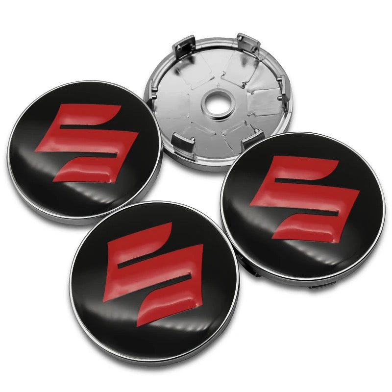 Suzuki sort-rød centerkapsler 4 stk