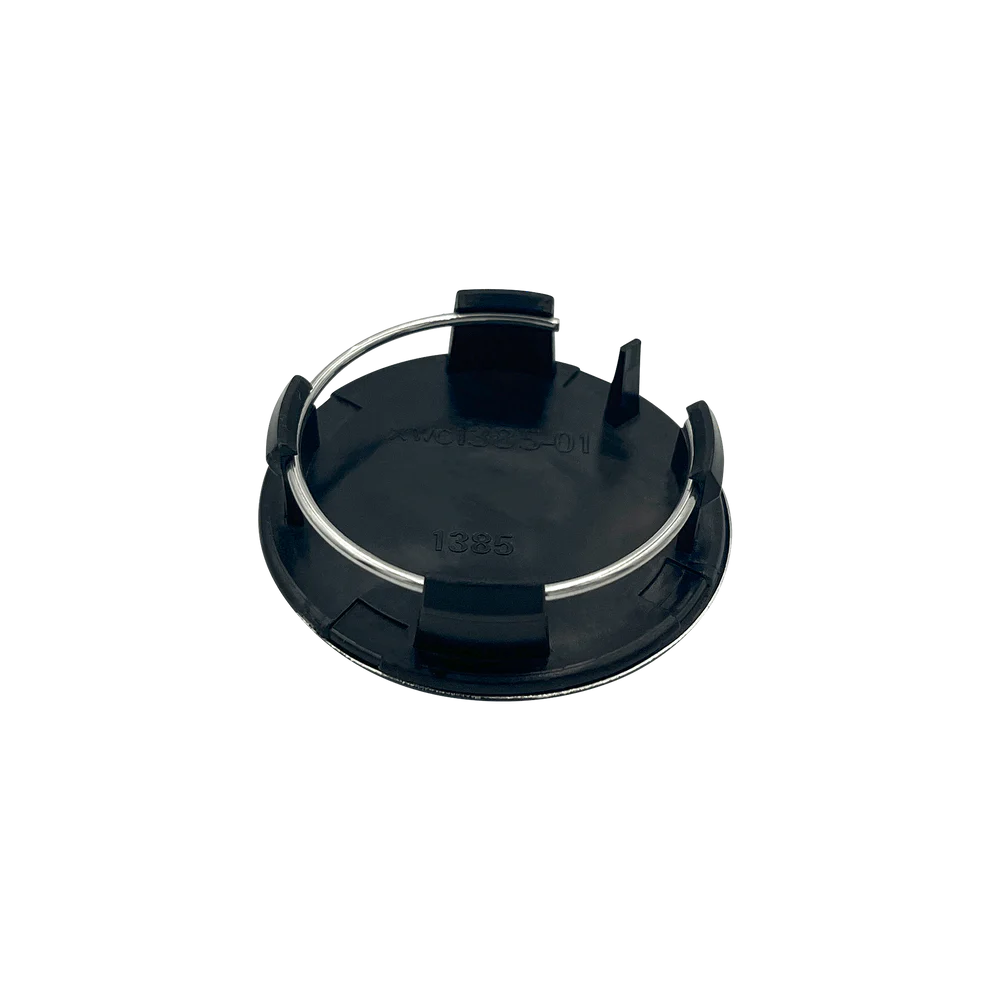 4 stk. Rød-Chrome Tesla Centerkapsler 57mm
