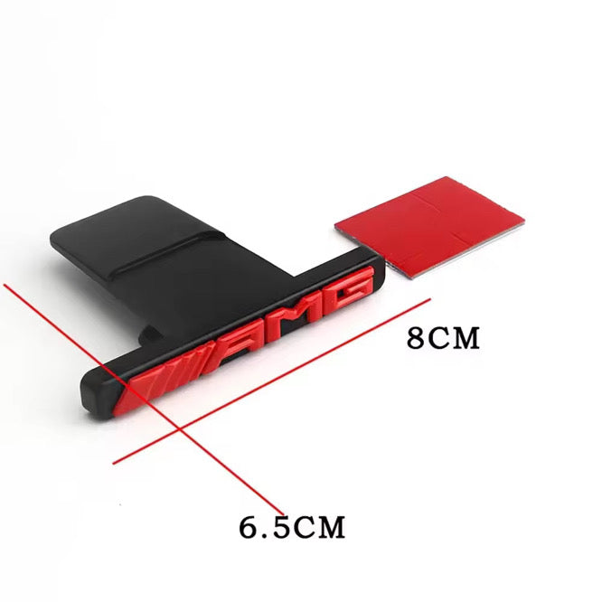 Chrome Mercedes AMG Grill Emblem