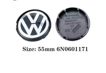 VW sort centerkapsler 4 stk