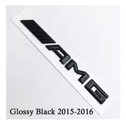Blank sort AMG-bagemblem til Mercedes 2015-2016