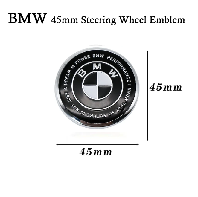 BMW 50 års jubilæum rat-emblem (45 mm)