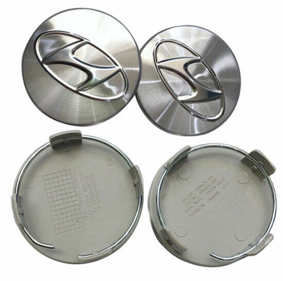 Hyundai sølv centerkapsler 4 stk