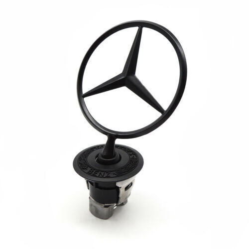 Mercedes mat sort stjerne emblem