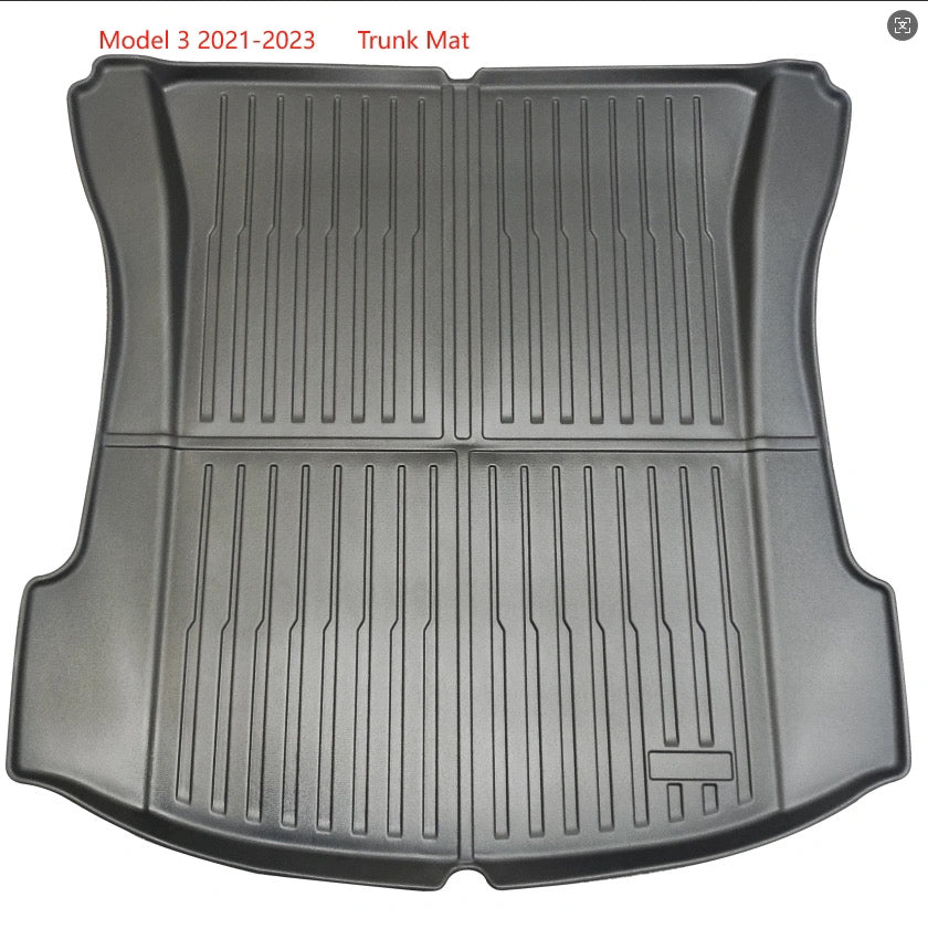 bagagerumsmåtte – passer til Tesla Model 3 2021-2023
