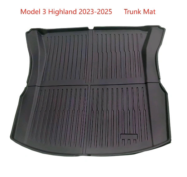 All weather bagagerumsmåtte/trunk til Tesla Model 3 Highland 2023-2025
