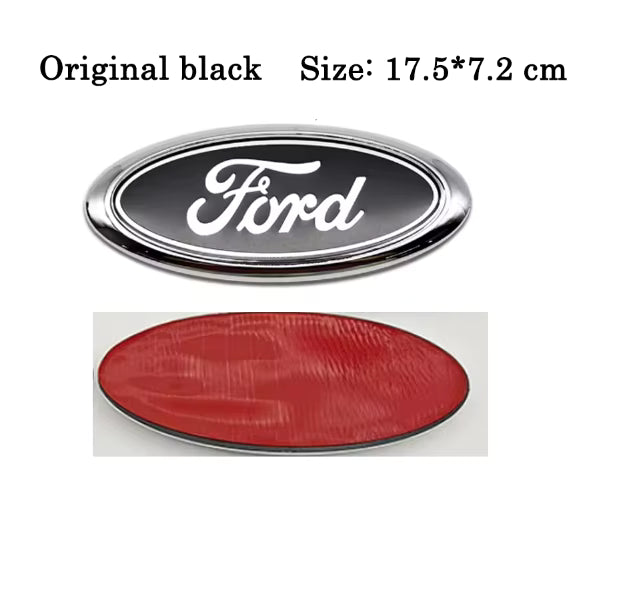 Ford Emblem Original Sort – Flere størrelser