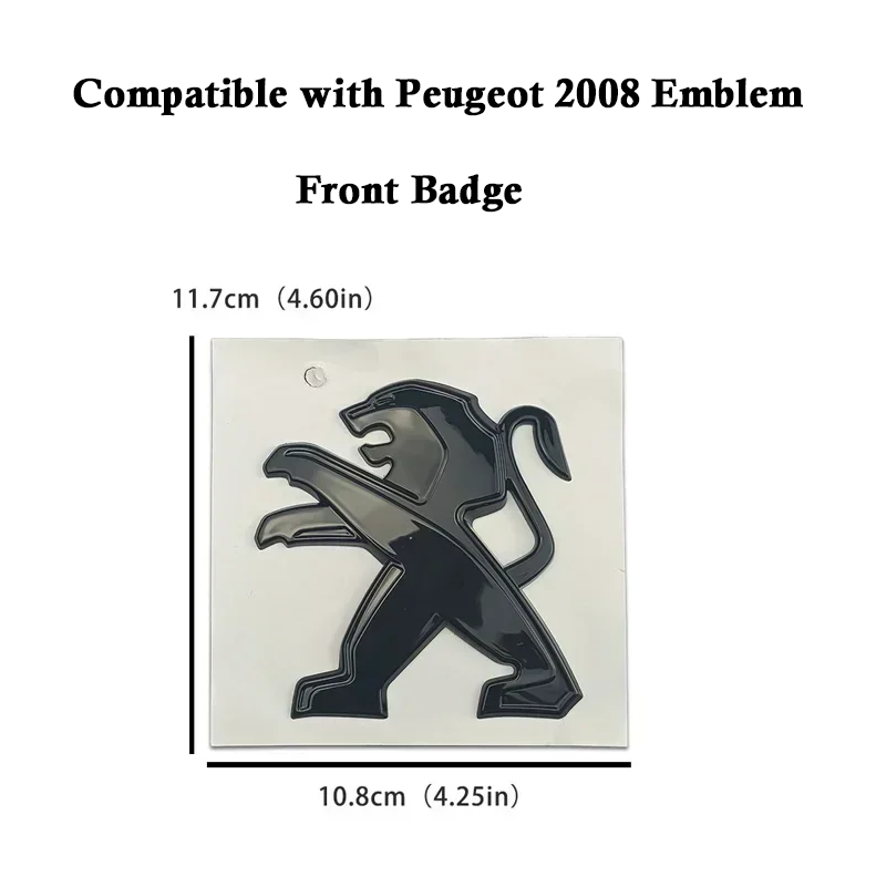 Peugeot sort logo til foran