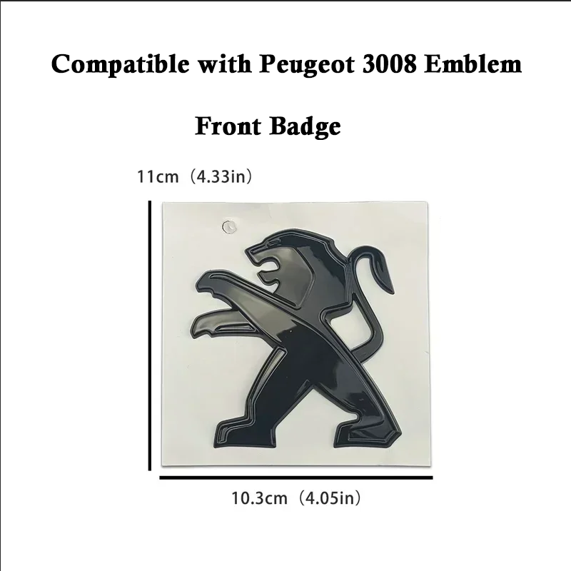 Peugoet sort logo til foran