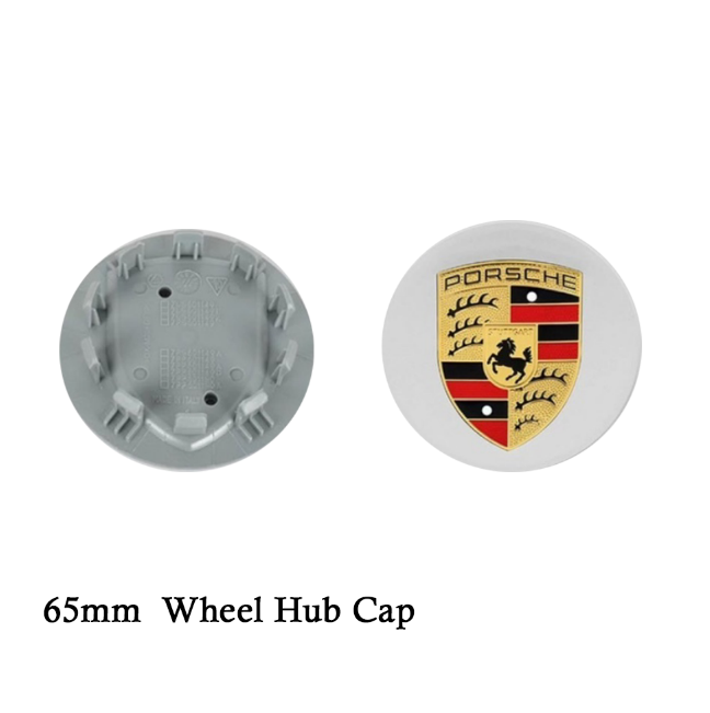 Porsche Centerkapsler i Sølv & Guld - 4 stk