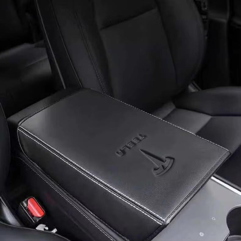 Armlænsdæksel til Tesla model 3/Y - Sort