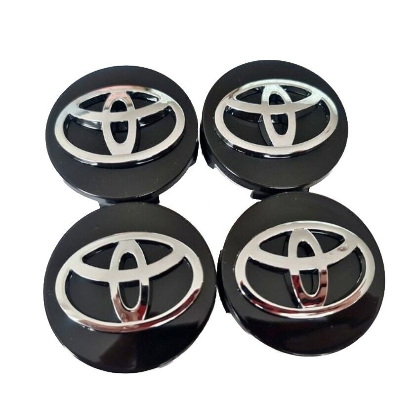 Toyota sort centerkapsler 4 stk