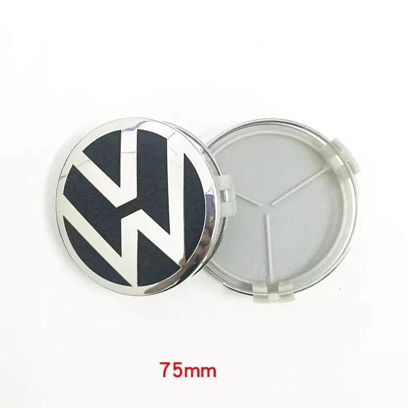 VW sort centerkapsler 4 stk