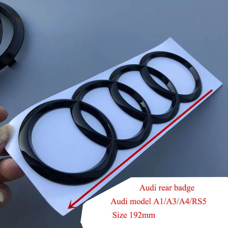 Audi sort emblem bag 192 x 66mm