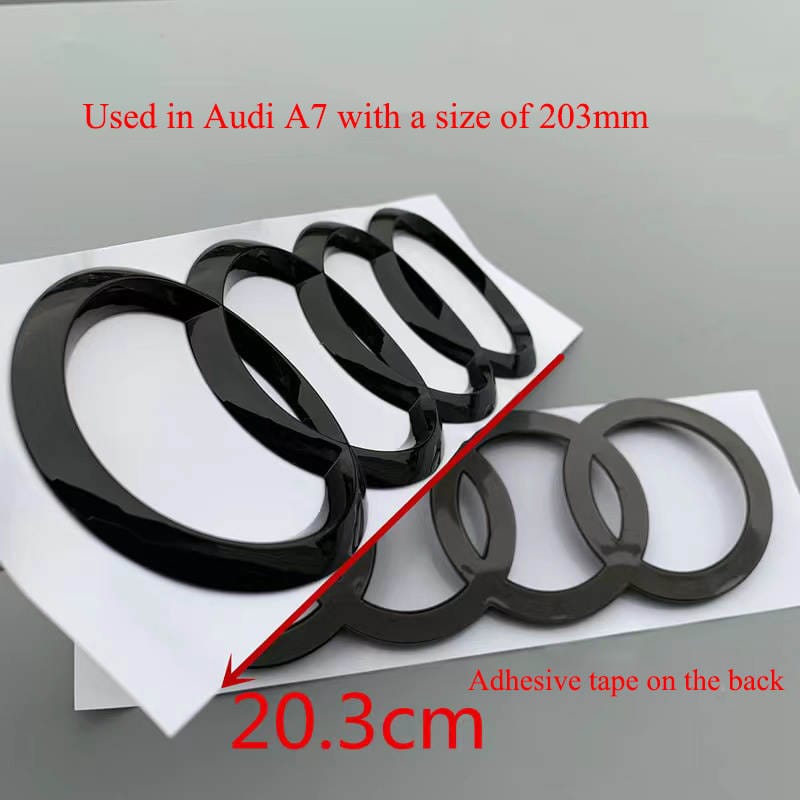 Audi sort emblem bag 202 x 70mm