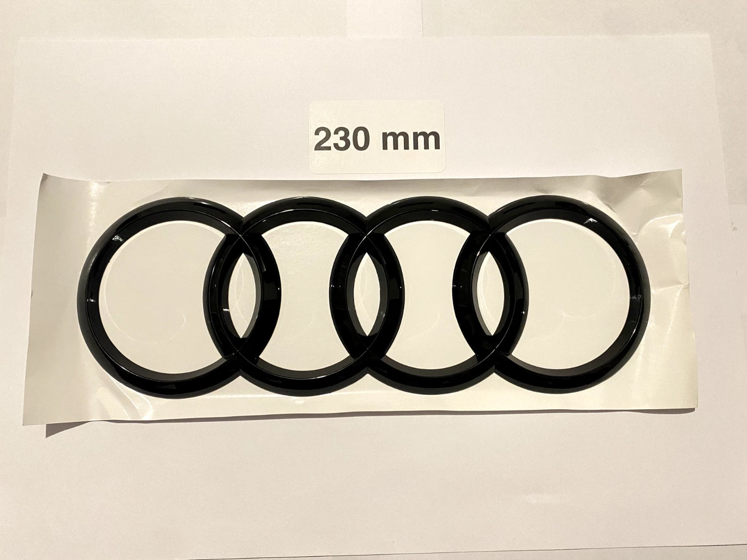 Audi sort bag emblem 230 x 80 mm