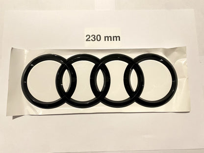 Audi sort bag emblem 230 x 80 mm