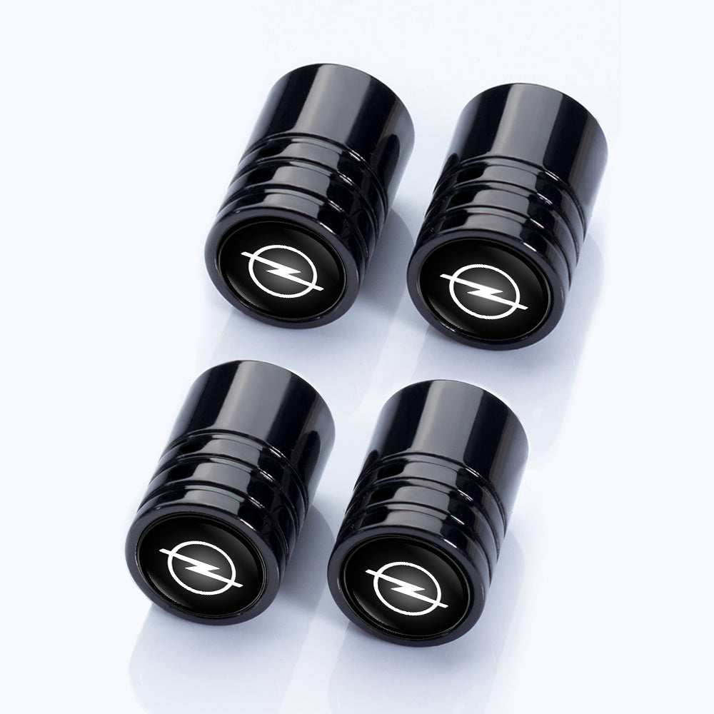 4 stk sorte Opel ventilhætter