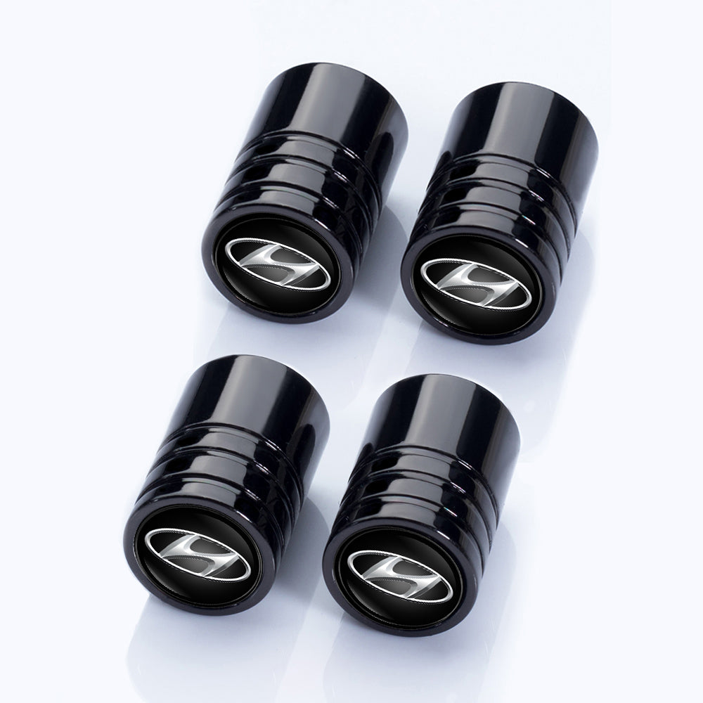 4 stk sorte Hyundai ventilhætter