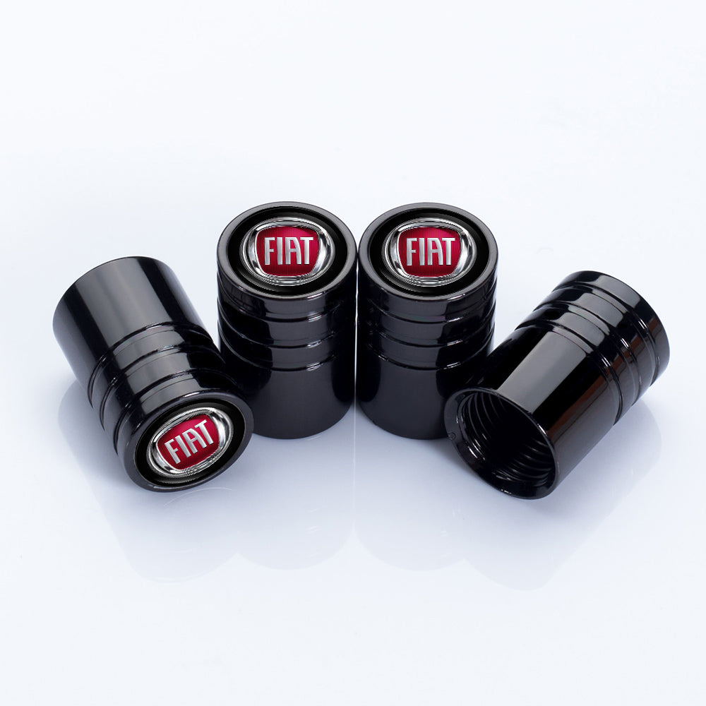 4 stk sorte Fiat ventilhætter