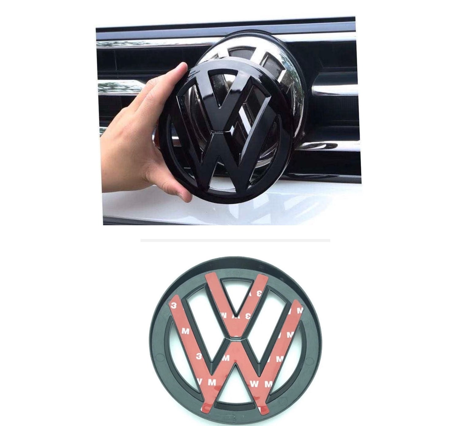 Blank Sorte Emblemer til VW