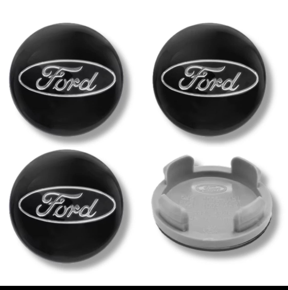 Ford sort centerkapsler 4 stk
