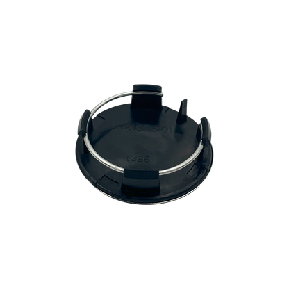 4 stk. Rød-Chrome Tesla Centerkapsler 57mm