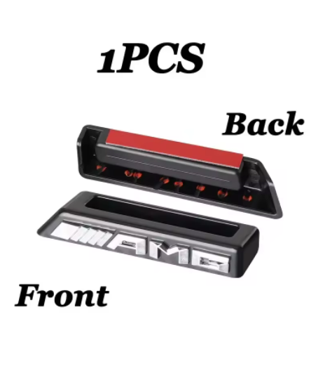 AMG sort-sølv front emblem