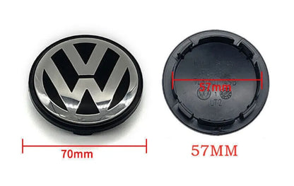 VW sort centerkapsler 4 stk