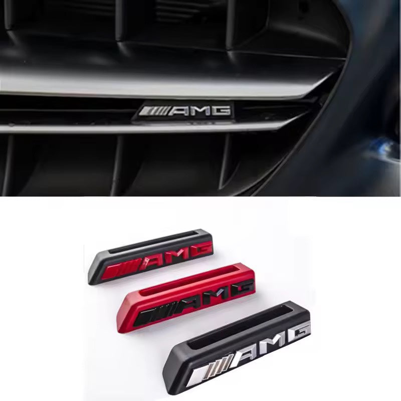 AMG sort-sølv front emblem