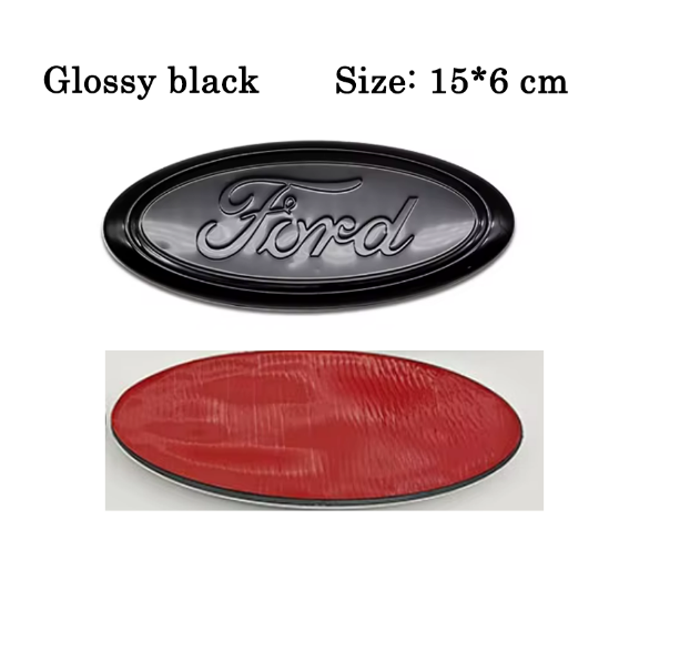 Ford Emblem Blank Sort – Flere størrelser