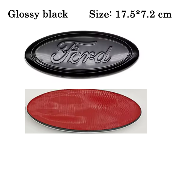 Ford Emblem Blank Sort – Flere størrelser